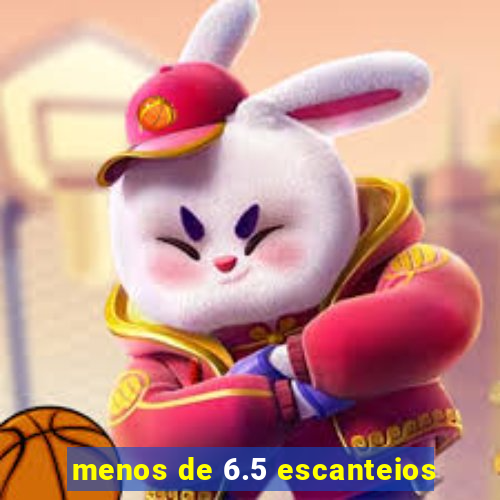 menos de 6.5 escanteios