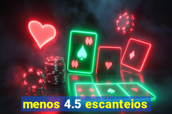 menos 4.5 escanteios