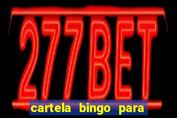 cartela bingo para cha de cozinha imprimir gratis