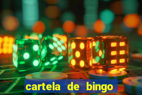 cartela de bingo pra imprimir