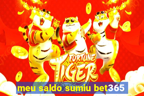 meu saldo sumiu bet365