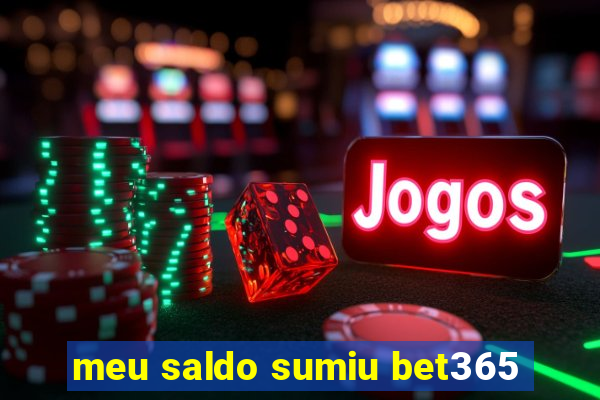 meu saldo sumiu bet365