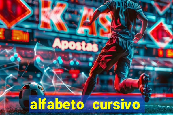alfabeto cursivo para treinar caligrafia