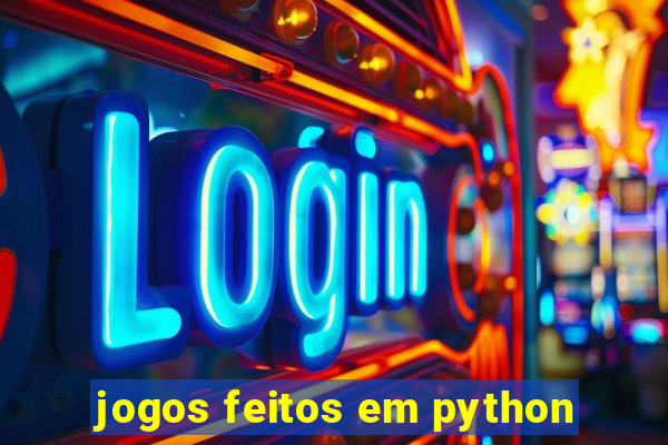 jogos feitos em python