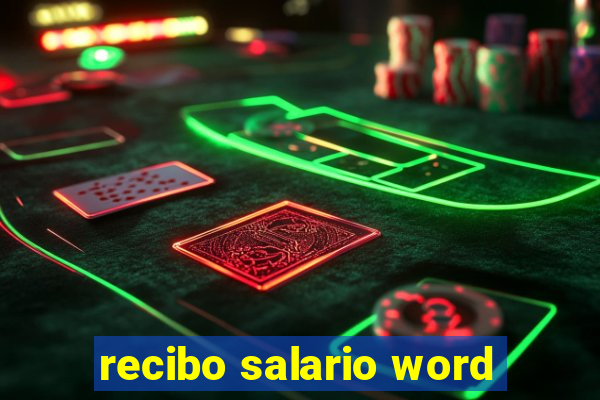 recibo salario word