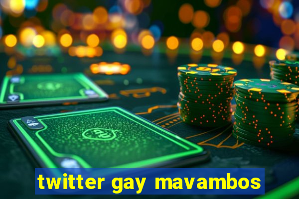 twitter gay mavambos