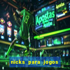nicks para jogos de tiro