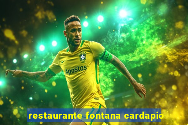 restaurante fontana cardapio