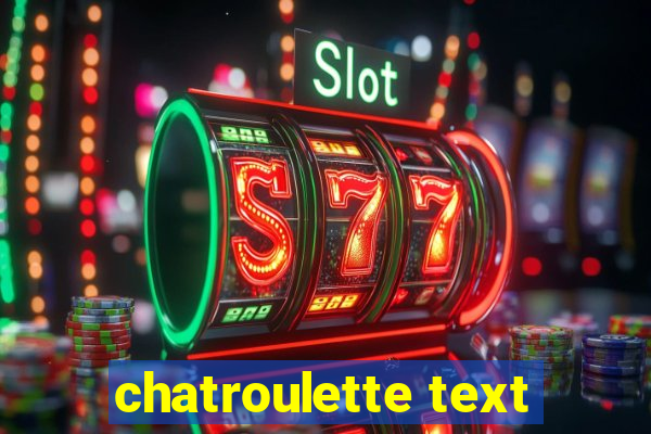 chatroulette text