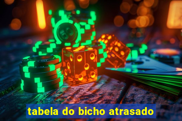 tabela do bicho atrasado