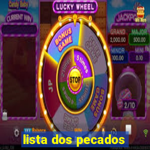 lista dos pecados