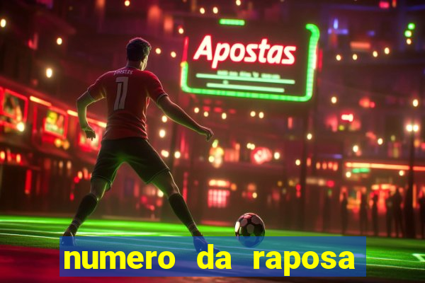 numero da raposa jogo do bicho