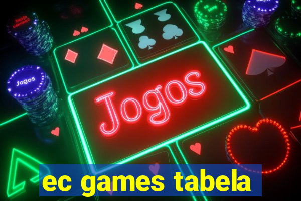 ec games tabela