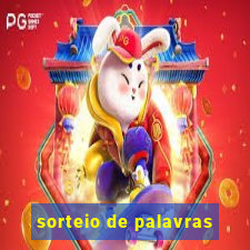sorteio de palavras