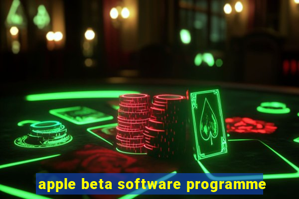 apple beta software programme