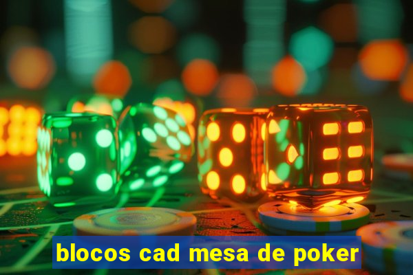 blocos cad mesa de poker