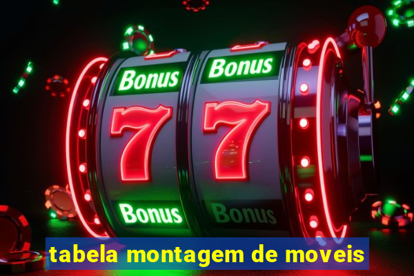 tabela montagem de moveis
