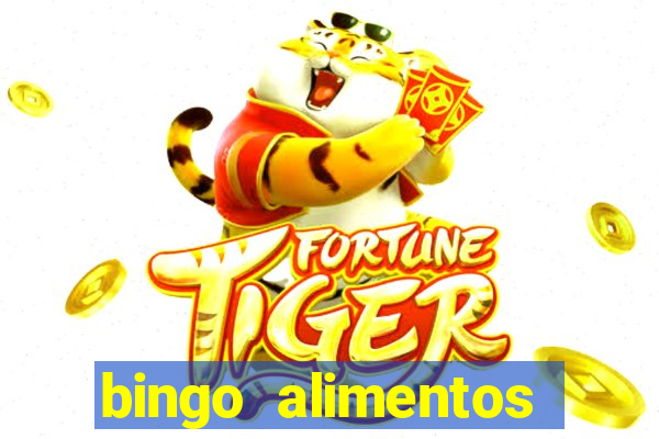 bingo alimentos para imprimir