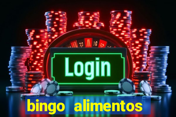 bingo alimentos para imprimir