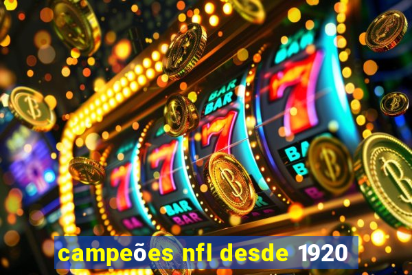 campeões nfl desde 1920