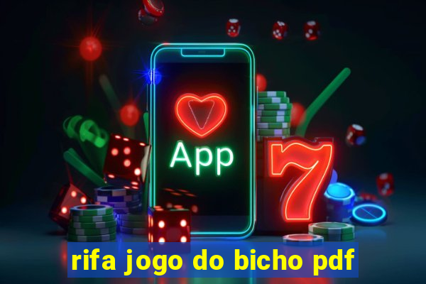 rifa jogo do bicho pdf