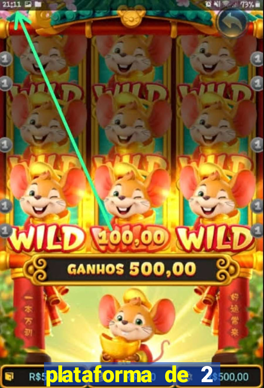 plataforma de 2 reais tigre