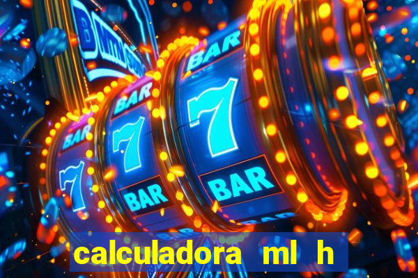 calculadora ml h para mcg kg min