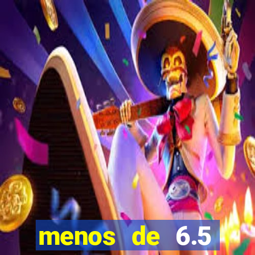 menos de 6.5 escanteios o que significa