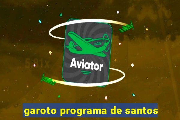 garoto programa de santos