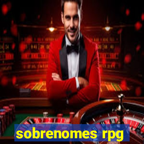 sobrenomes rpg