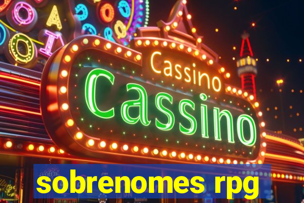 sobrenomes rpg