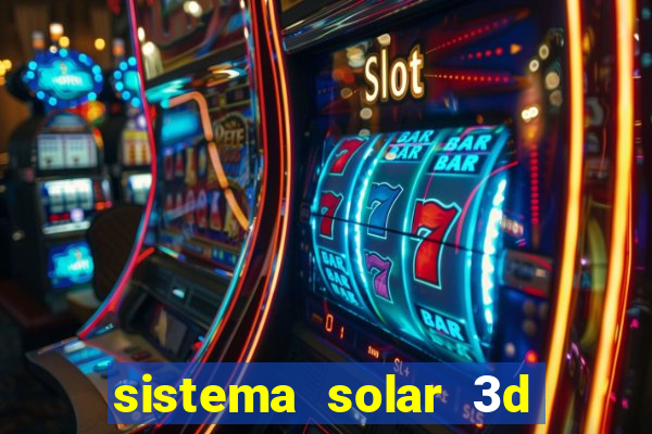 sistema solar 3d em movimento