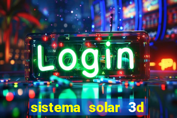 sistema solar 3d em movimento
